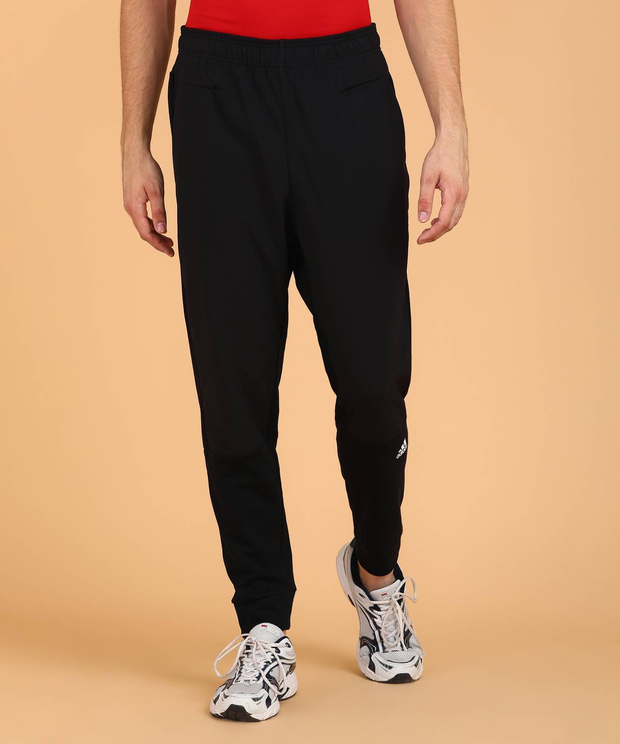 ADIDAS Solid Men Black Track Pants