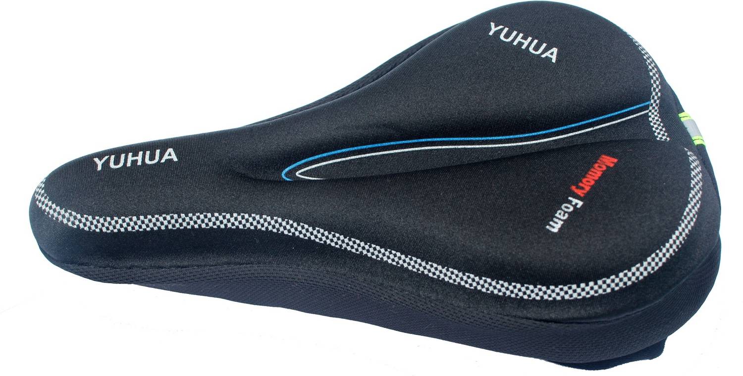 AlexVyan Yuhua 1 Pcs New Special Black Designing Gel Silicone Cycle Cushion Pad Confort Bicycle Seat Cover, Saddle Cover Free Size
