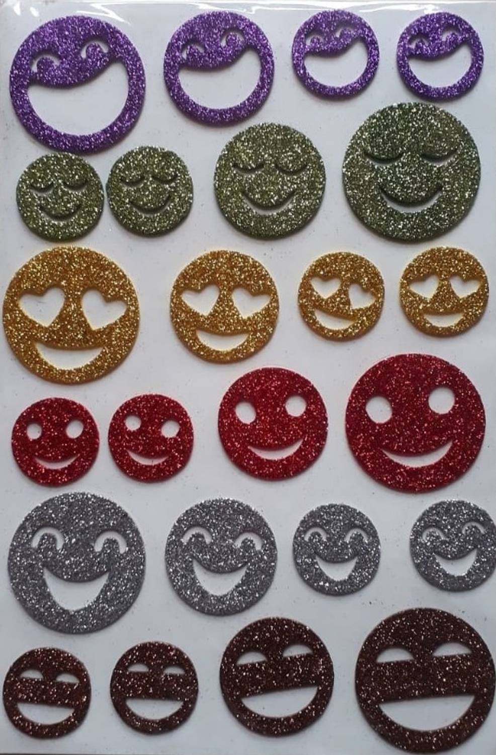 BestUBuy Glitter Smiley Foam Sheet Sticker
