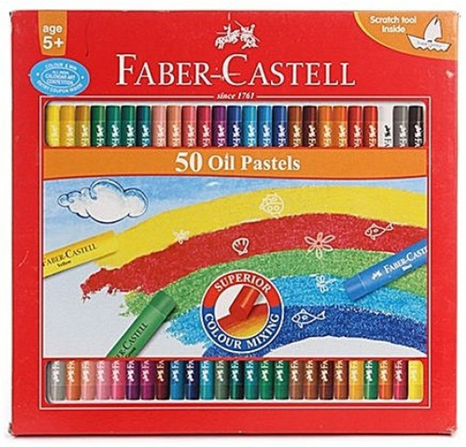 Image of FABER-CASTELL 50 OIL PASTELS