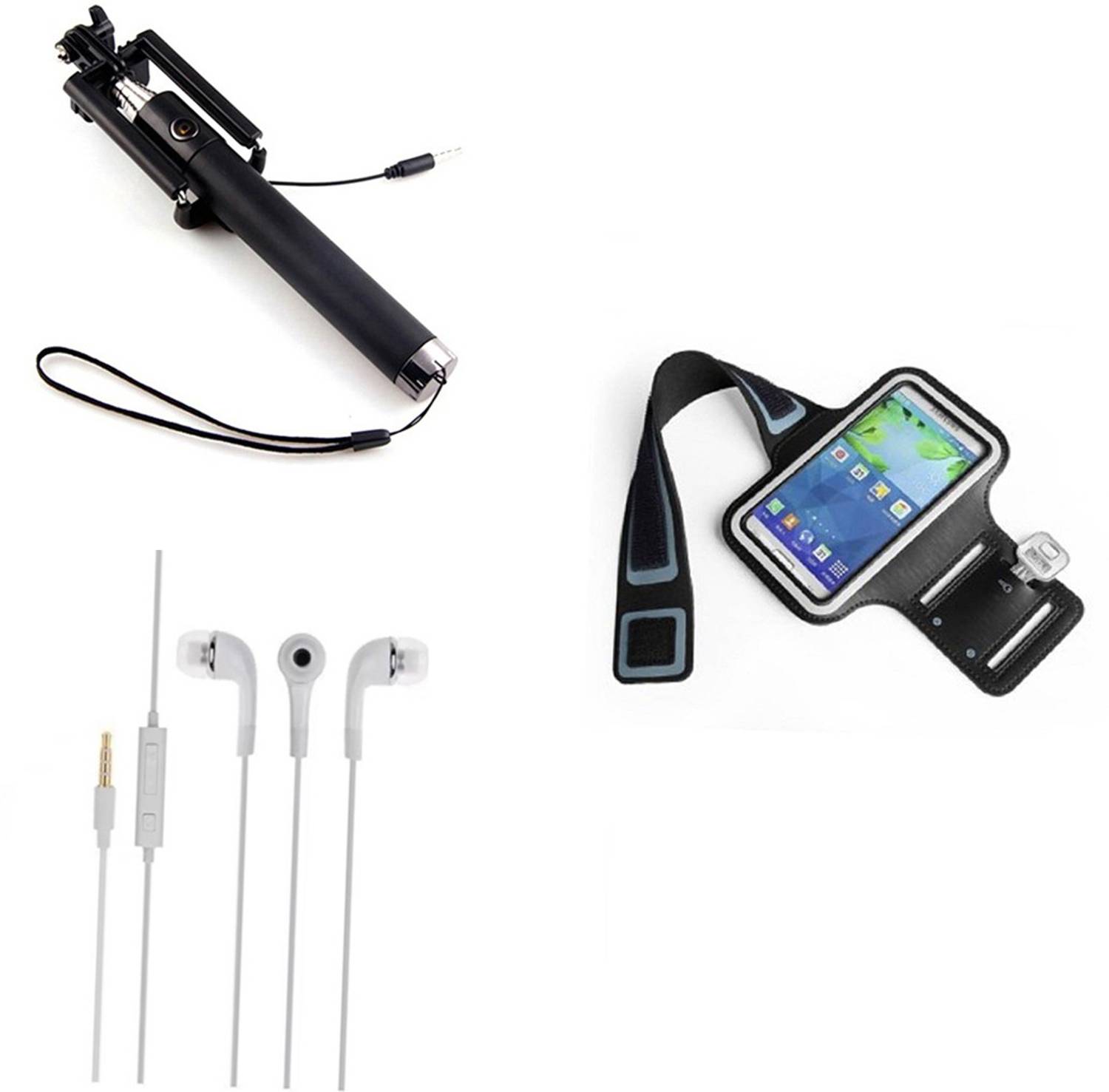 SARVIN Selfie Stick Accessory Combo for Gionee A1 Lite