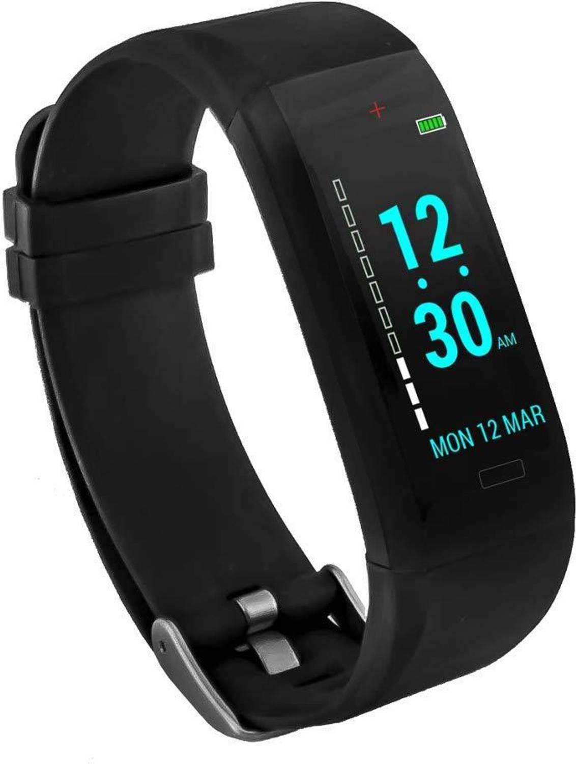 GOQii Vital (Black Strap, Size : Regular)