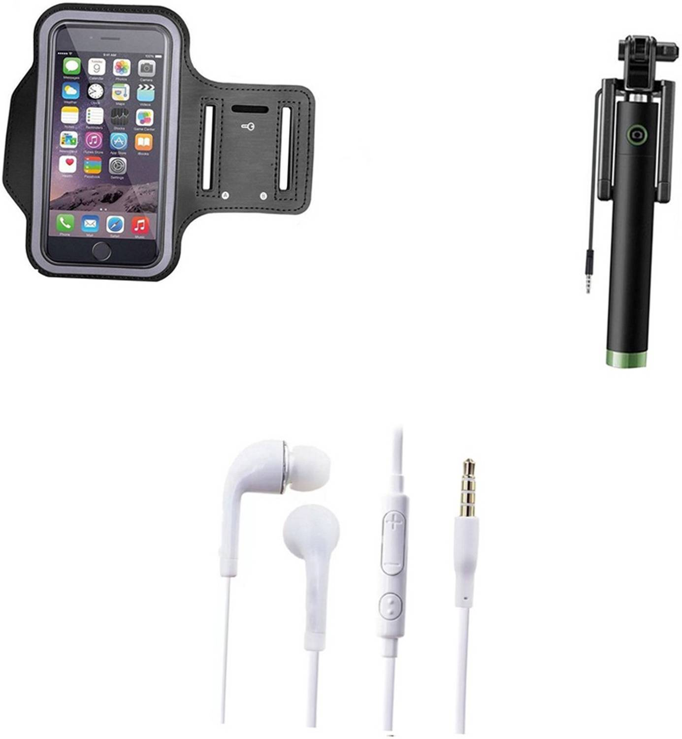 SARVIN Selfie Stick Accessory Combo for LG K8 2017