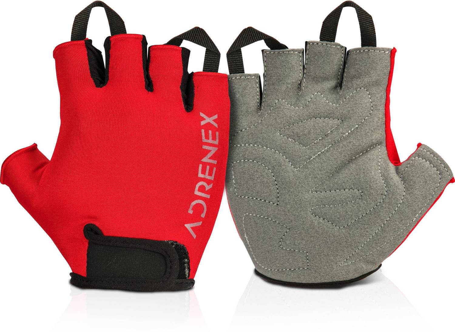 Adrenex Red Foam Padded Gym Gloves - Image 1
