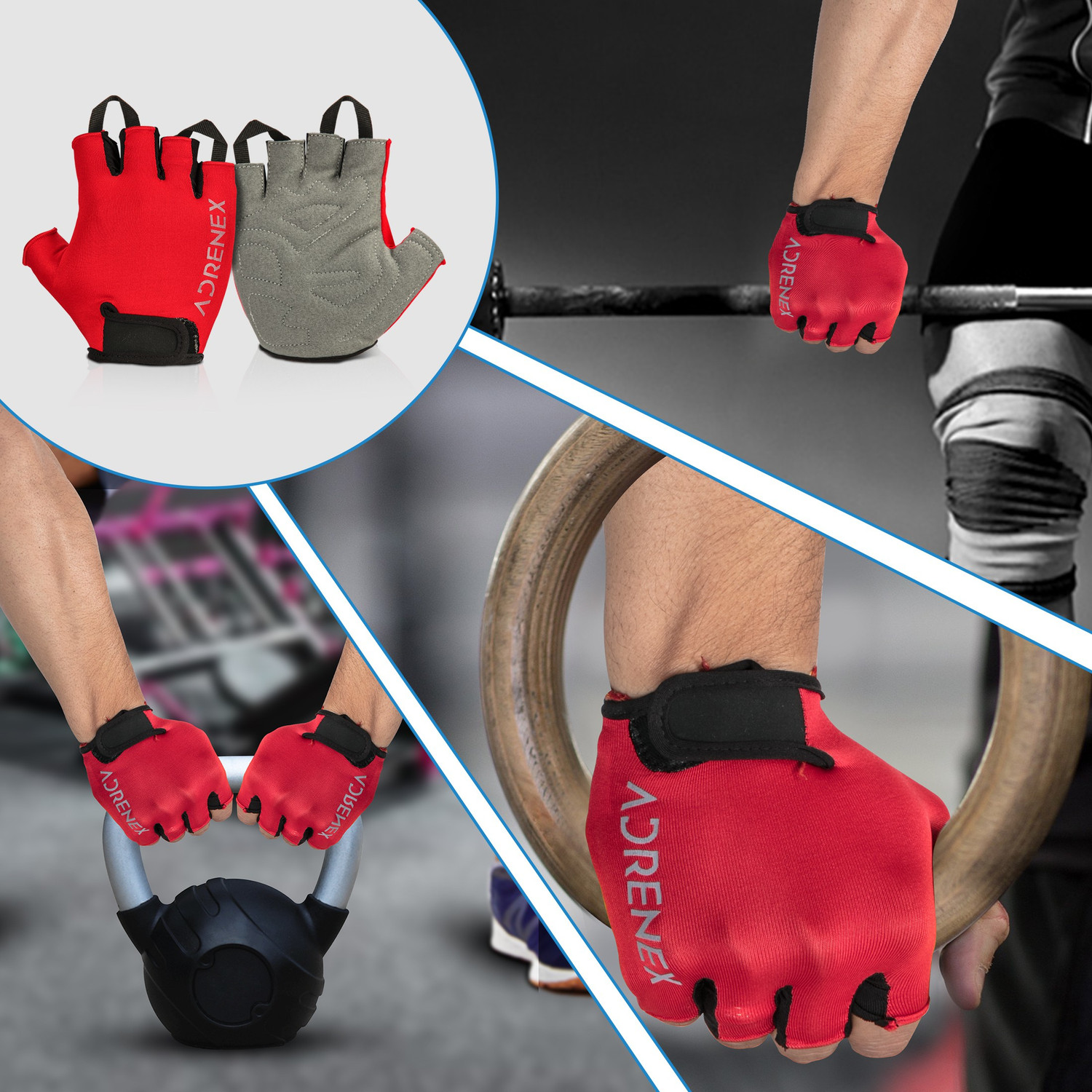 Image of Adrenex by Flipkart Foam Padded Gym & Fitness Gloves
