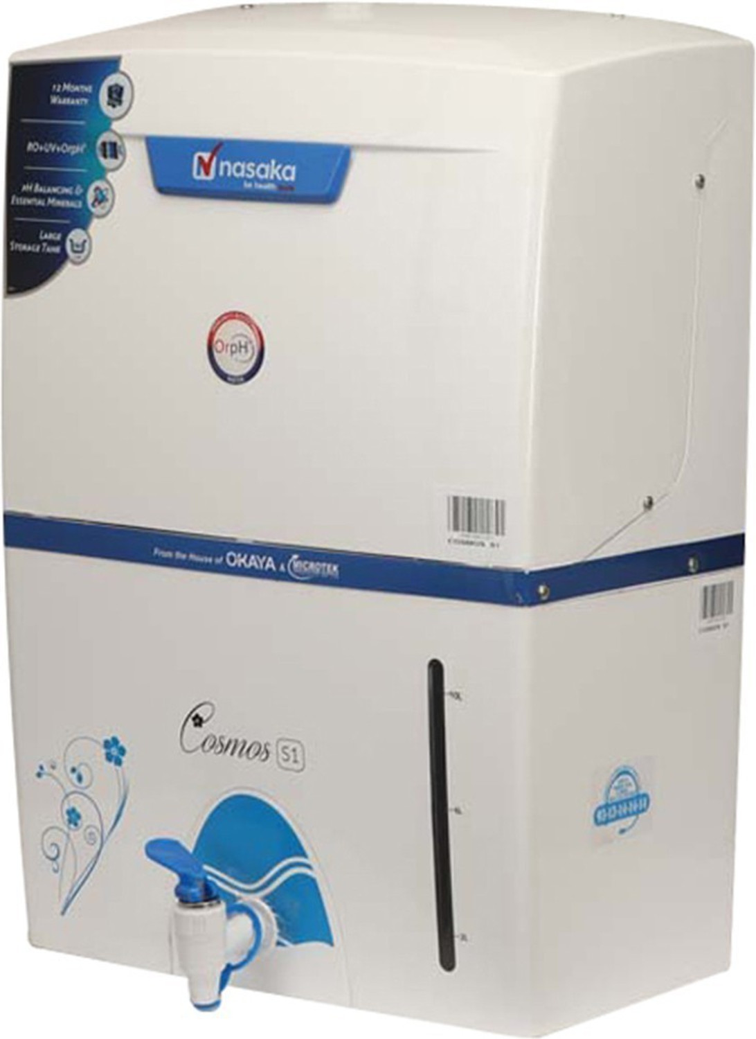 Image of NASAKA Cosmos S1 11 L RO + UV Water Purifier