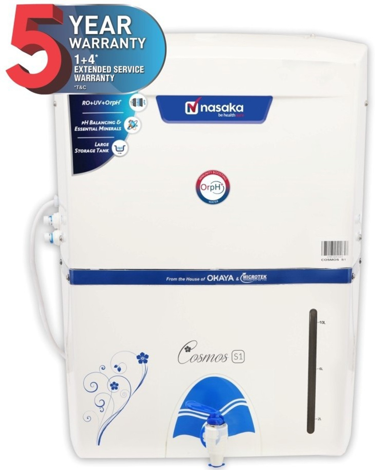 Image of NASAKA Cosmos S1 11 L RO + UV Water Purifier