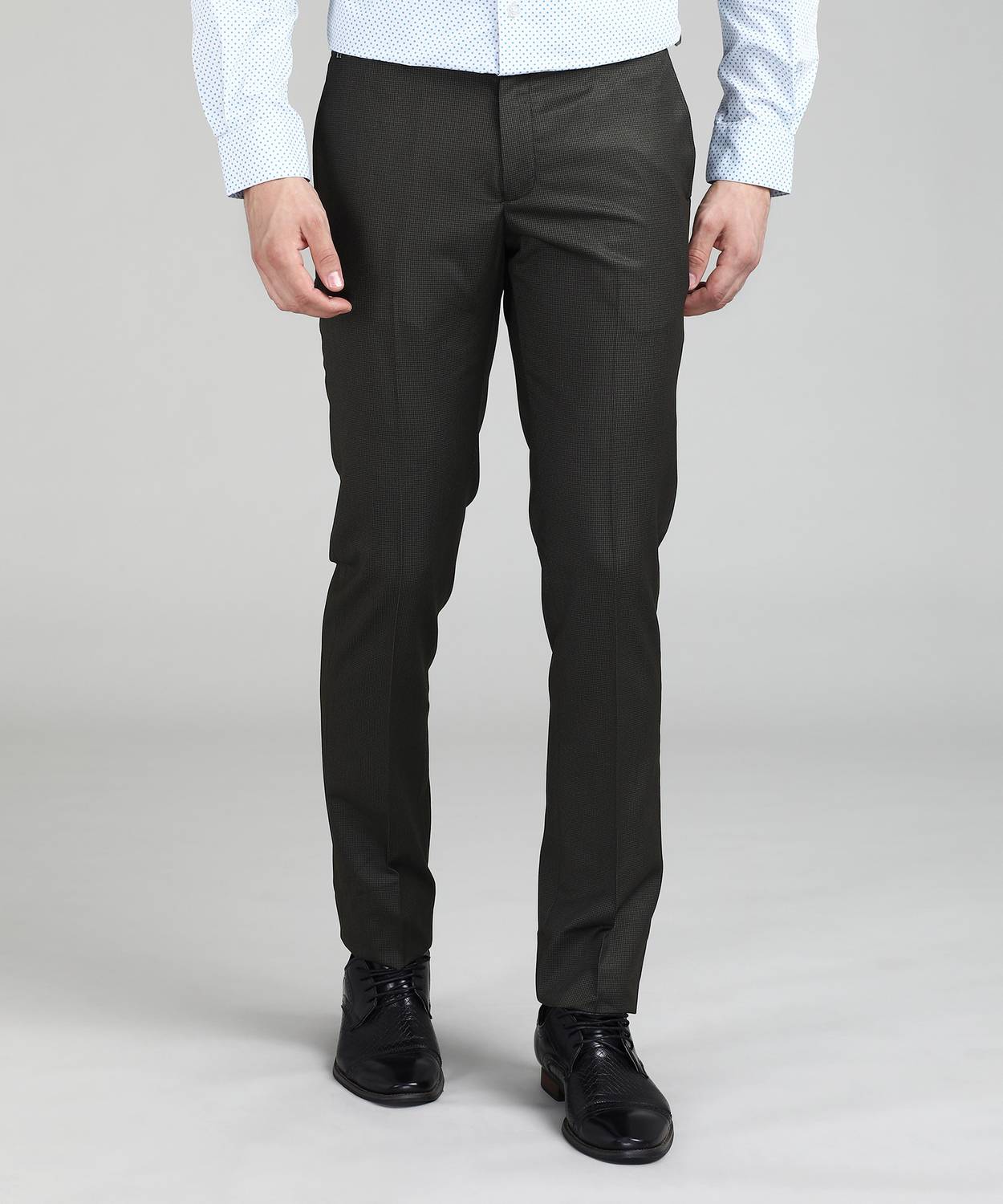Blackberrys Slim Fit Men Brown Trousers
