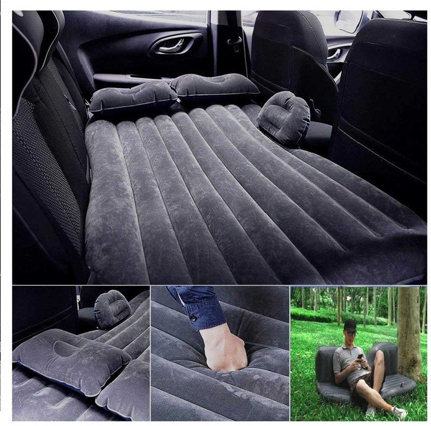 Image of RSI. Car Inflatable Sofa cum Bed-07 Multifunctional Car Inflatable Bed Mattress for Rest And Entertainment, Car Inflatable Bed