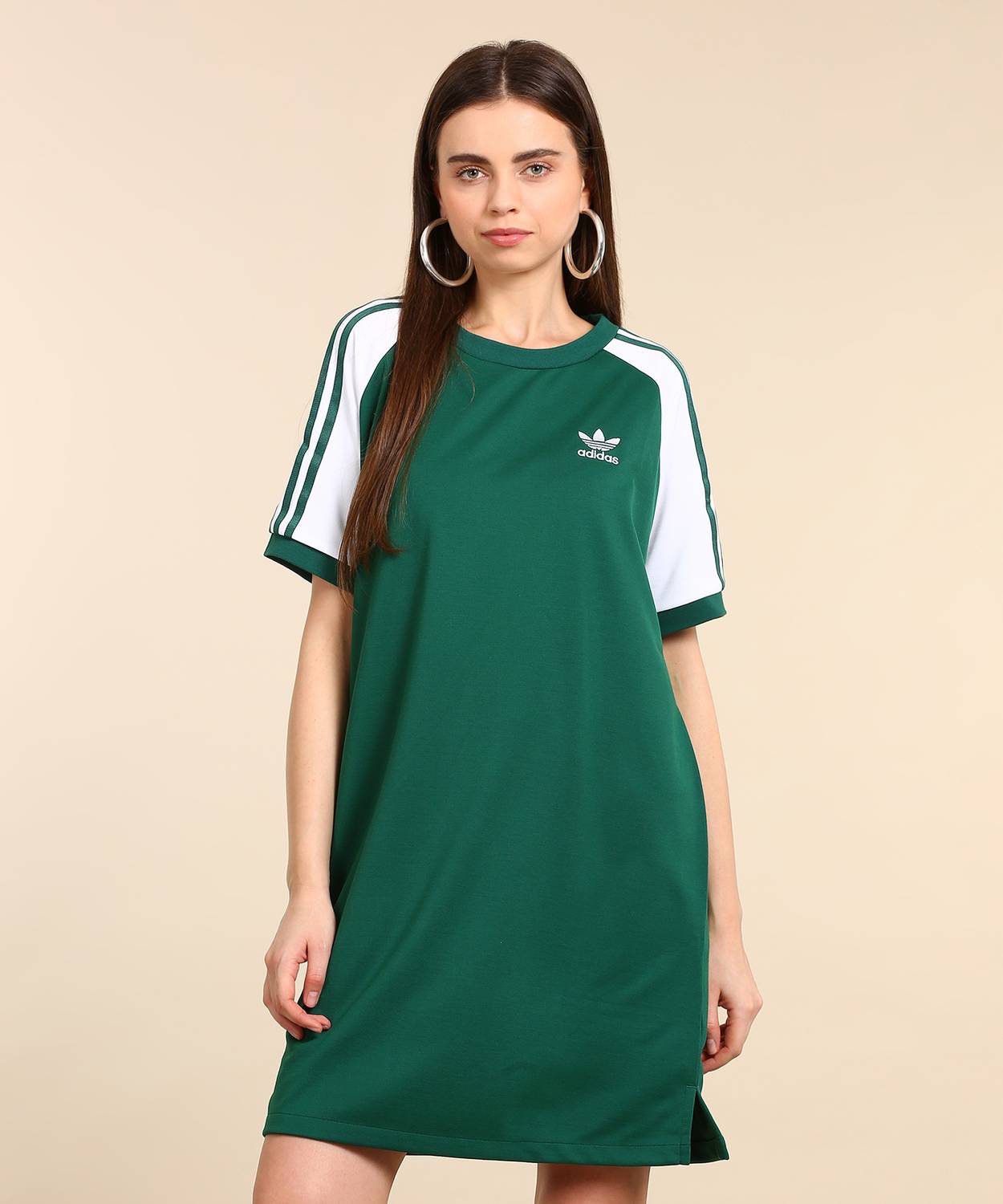 ADIDAS Women T Shirt Green Above Knee/Mid Thigh Length Dress - Buy green  ADIDAS Women T Shirt Green Above Knee/Mid Thigh Length Dress Online at Best  Prices in India | Flipkart.com