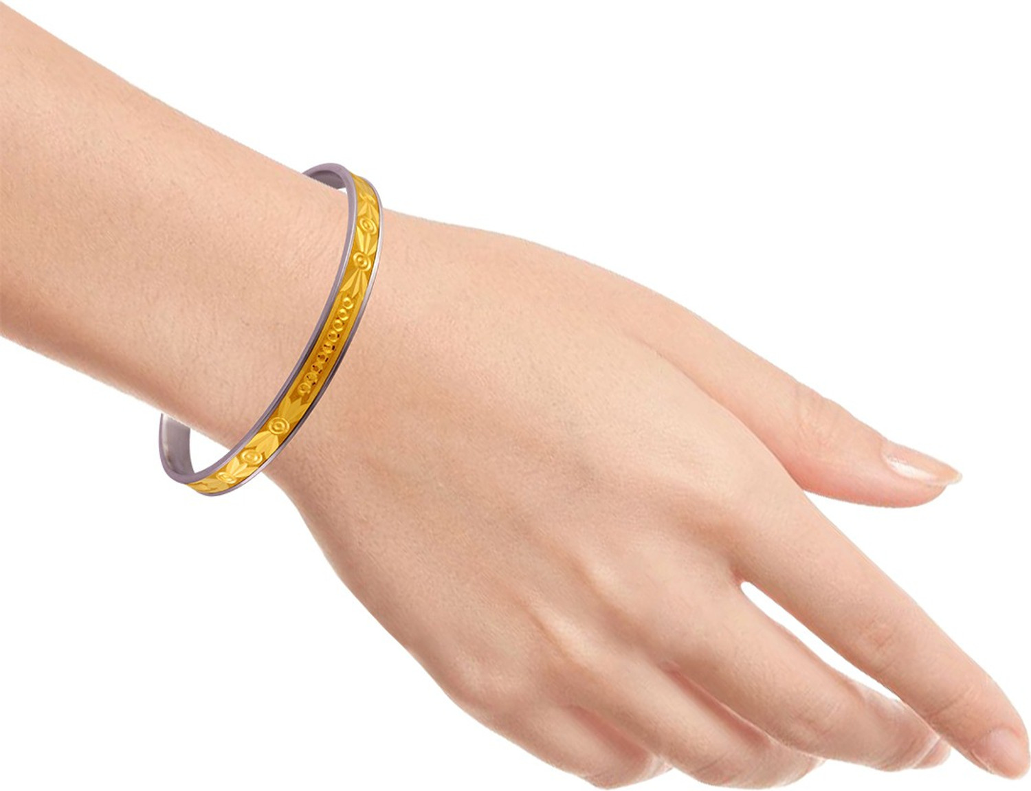Image of PC Chandra Jewellers P.C. Chandra Jewellers 22K Yellow Gold Loha Bangle Yellow Gold 22kt Bangle