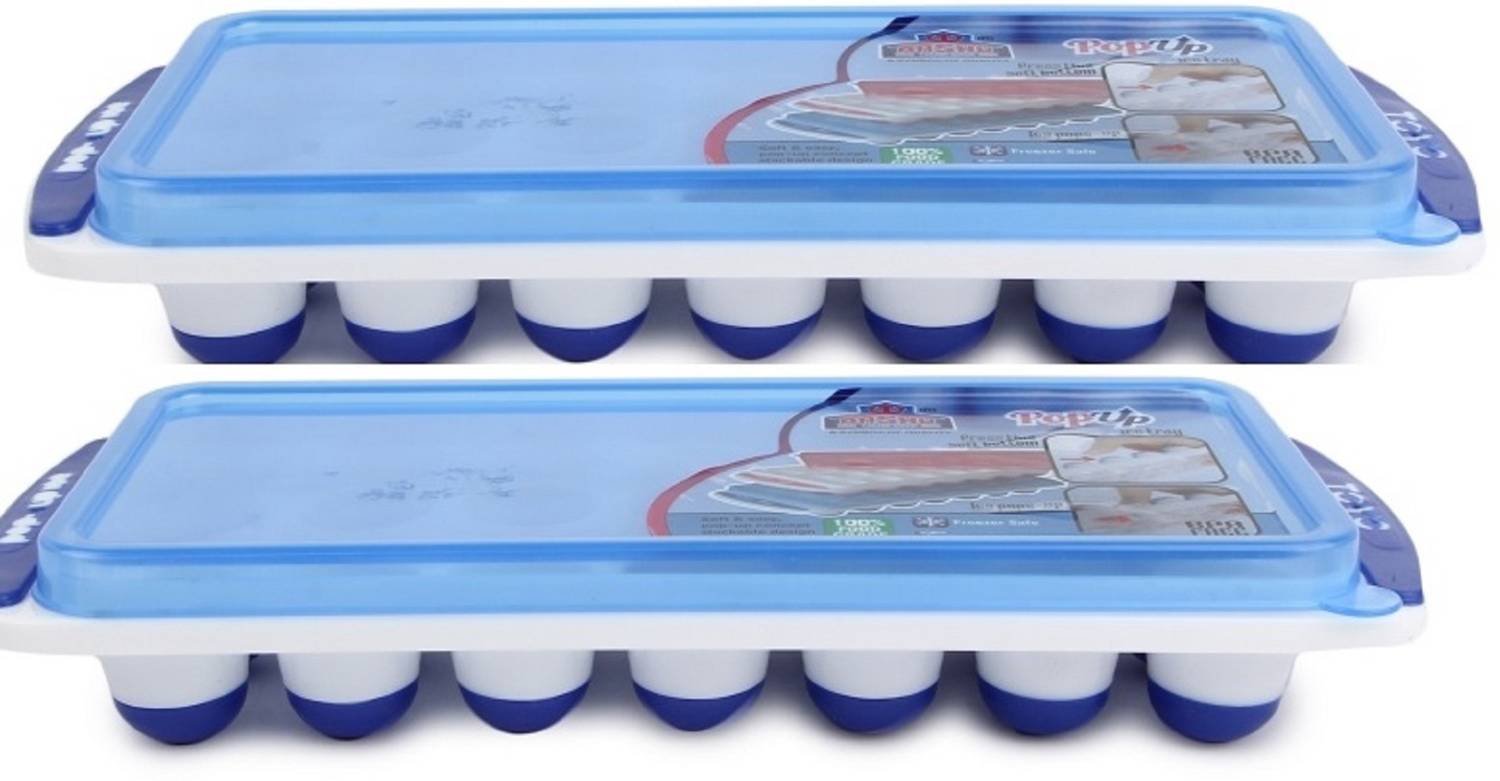 AashuHouseWare Multicolor Plastic Ice Cube Tray