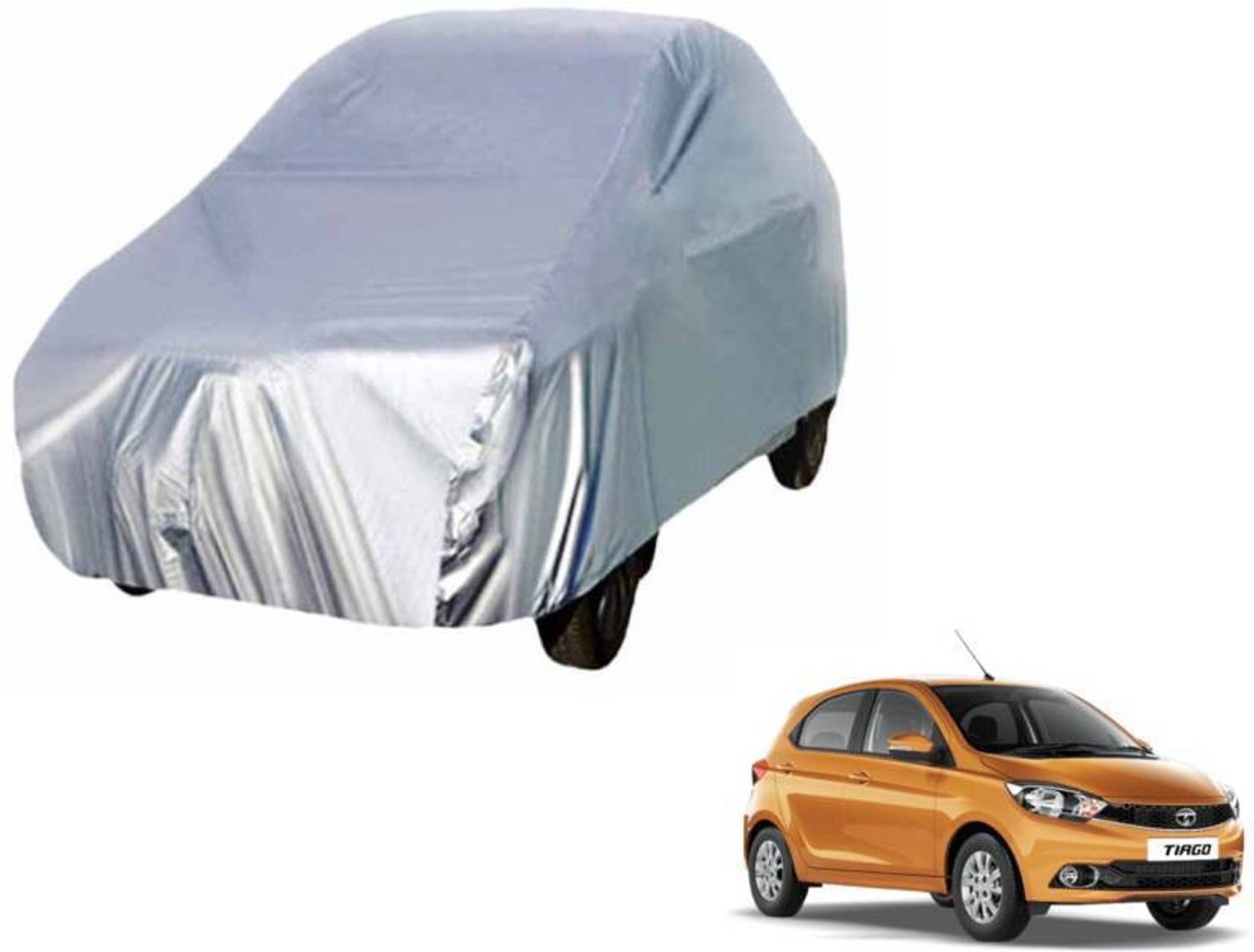 ask Car Cover For Tata Tiago (Without Mirror Pockets)