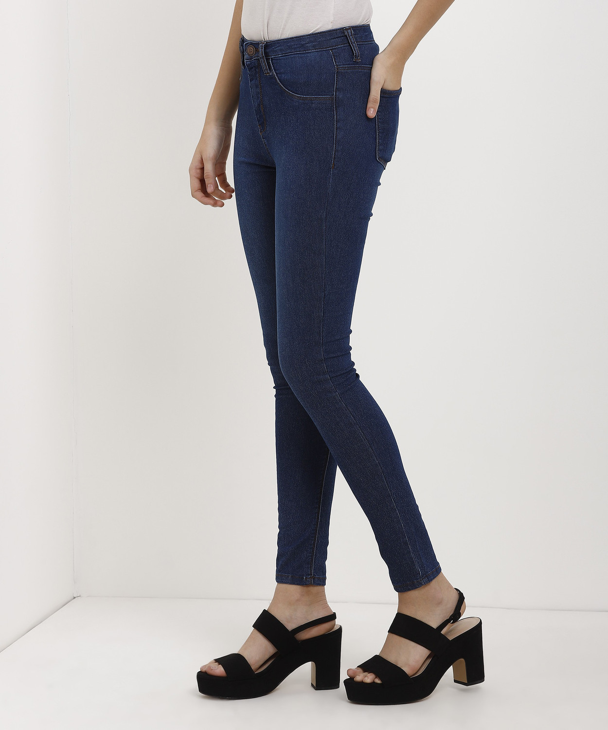 Image of FLYING MACHINE Regular Women Blue Jeans
