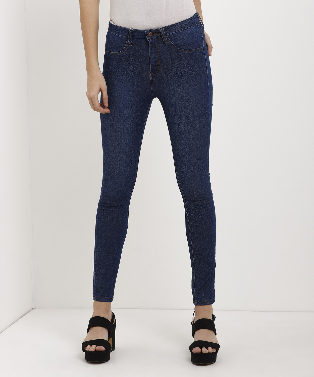 Image of FLYING MACHINE Regular Women Blue Jeans
