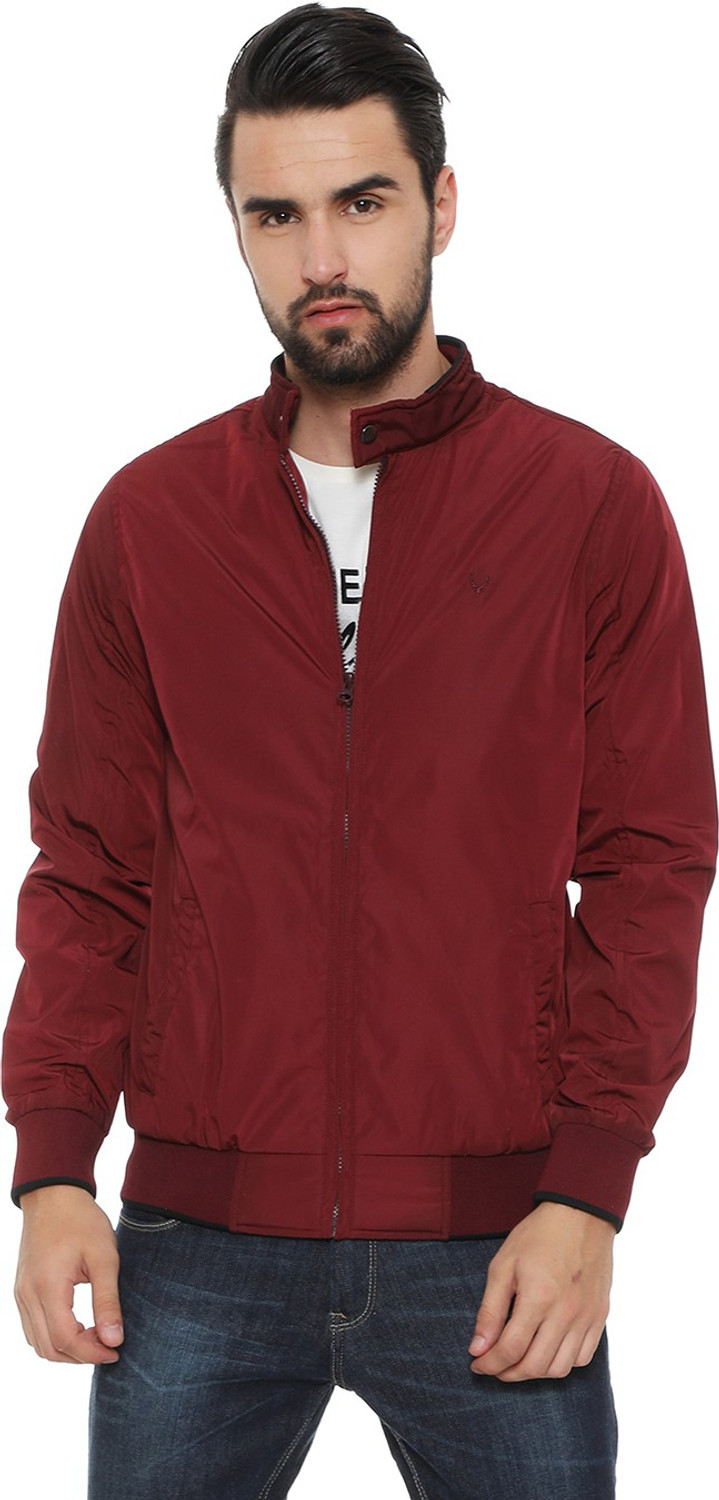 Image of Allen Solly Full Sleeve Solid Men Jacket