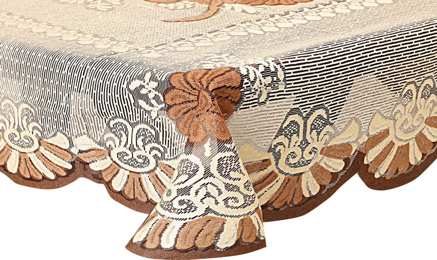 Image of KUBER INDUSTRIES Cotton 4 Seater Floral Table Cover