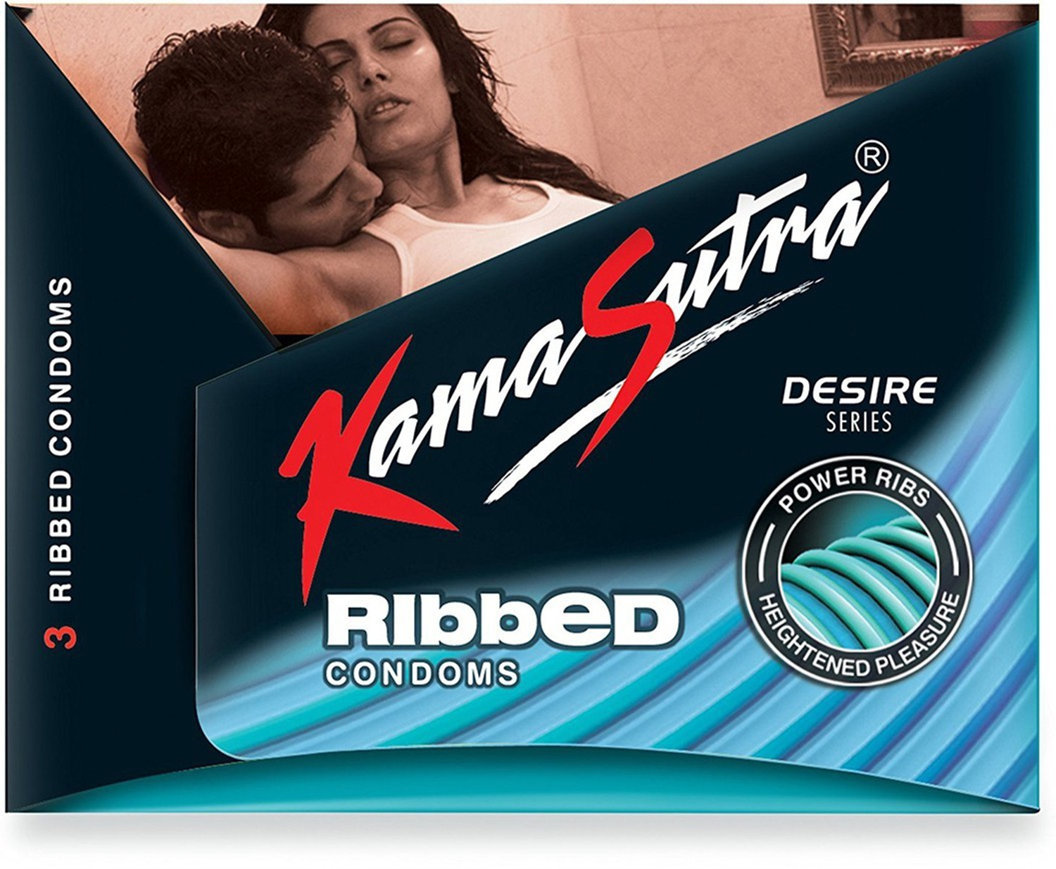 Image of Kamasutra Ribbed Condom