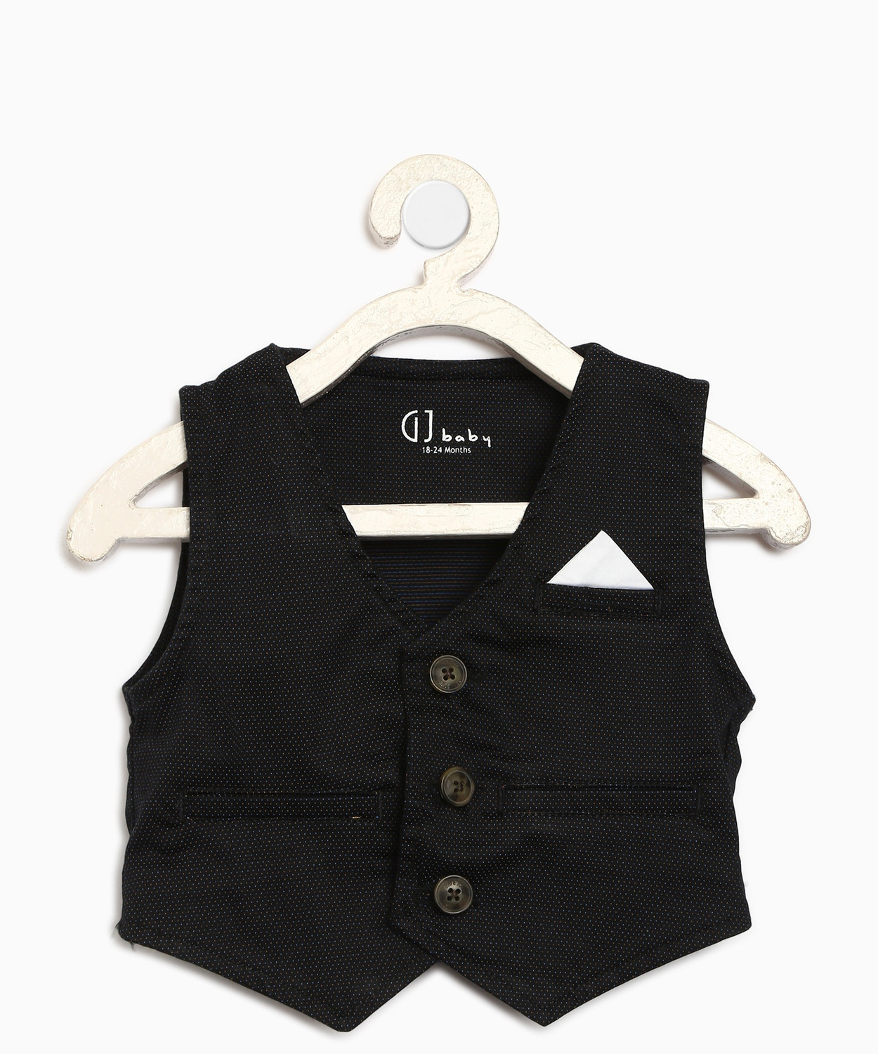 Image of GINI & JONY Self Design Baby Boys Waistcoat