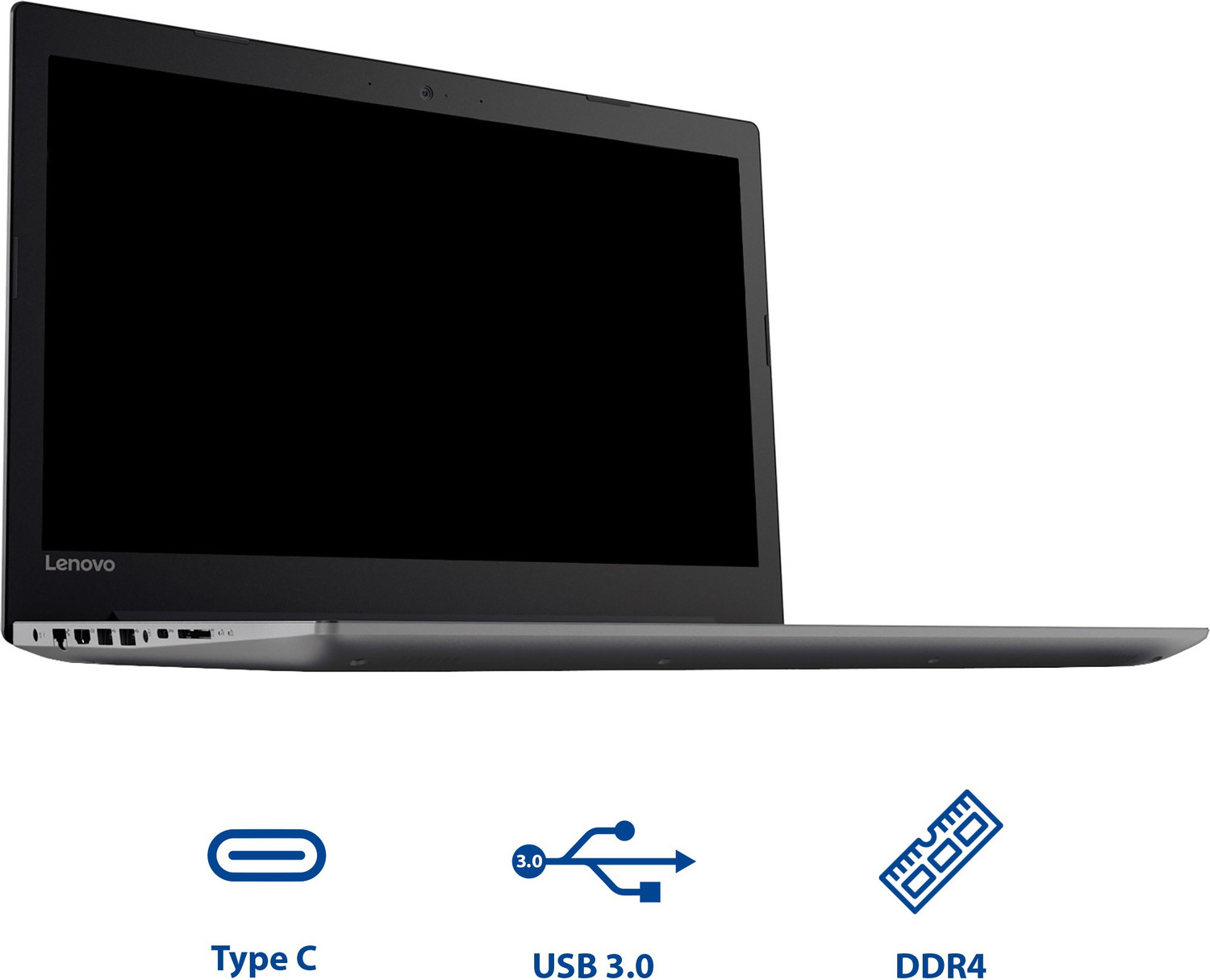 Image of Lenovo Ideapad 320 Intel Core i3 6th Gen 6006U - (4 GB /1 TB HDD /DOS) IP 320-15ISK Laptop