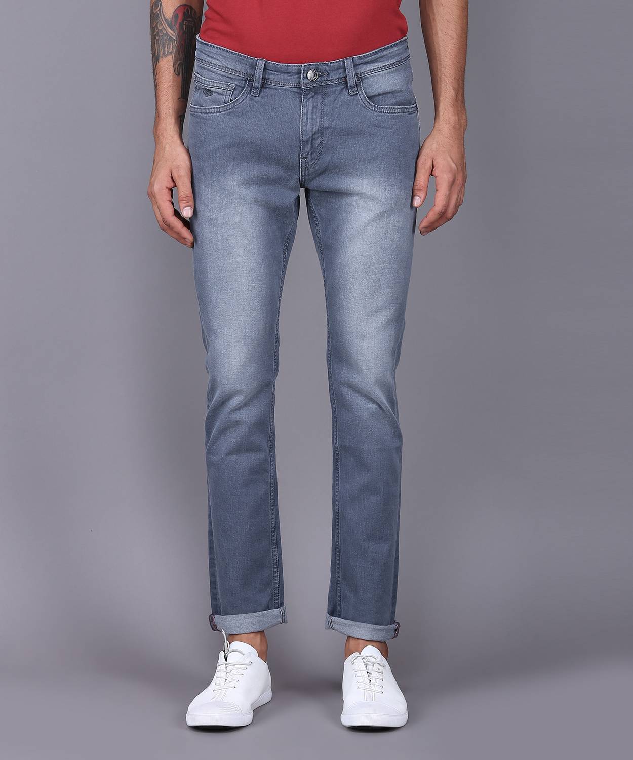 Arrow Sport Slim Men Grey Jeans