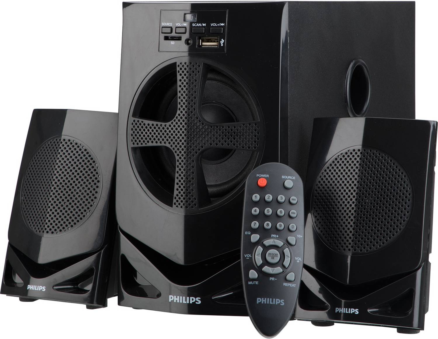 PHILIPS M30F/94 30 W Laptop/Desktop Speaker (Black, 2.1 Channel)