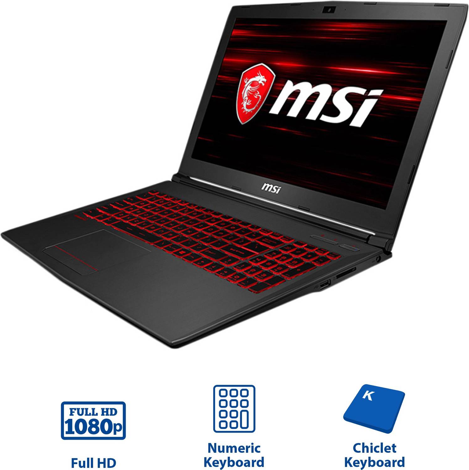 MSI GV Series Intel Core i7 8th Gen 8750H - (16 GB/1 TB HDD/128 GB