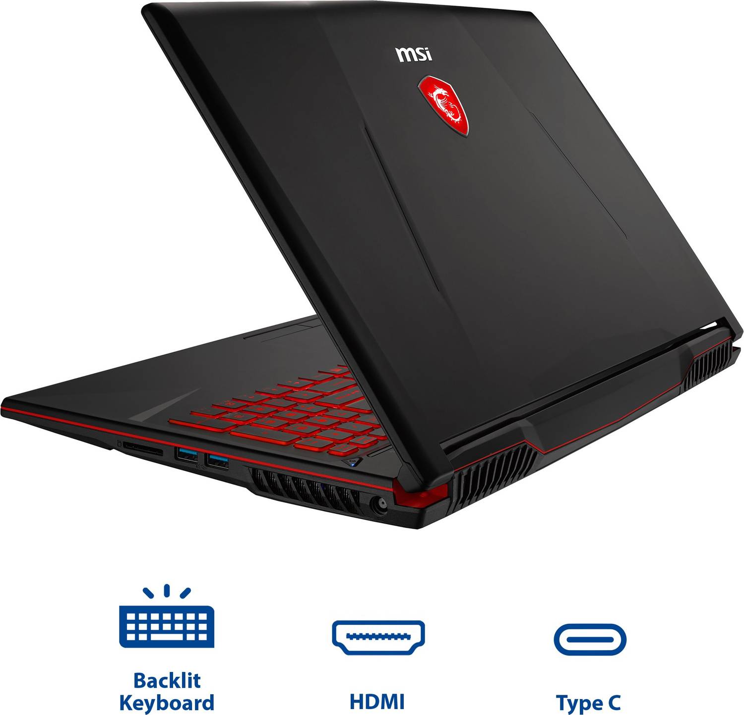 MSI GL Intel Core i7 8th Gen 8750H - (8 GB/1 TB HDD/128 GB SSD