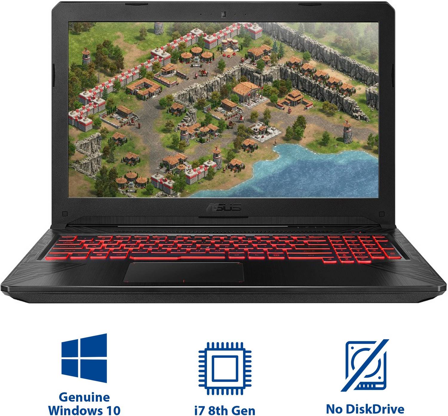 ASUS TUF Intel Core i7 8th Gen 8750H - (8 GB/1 TB HDD/128 GB SSD