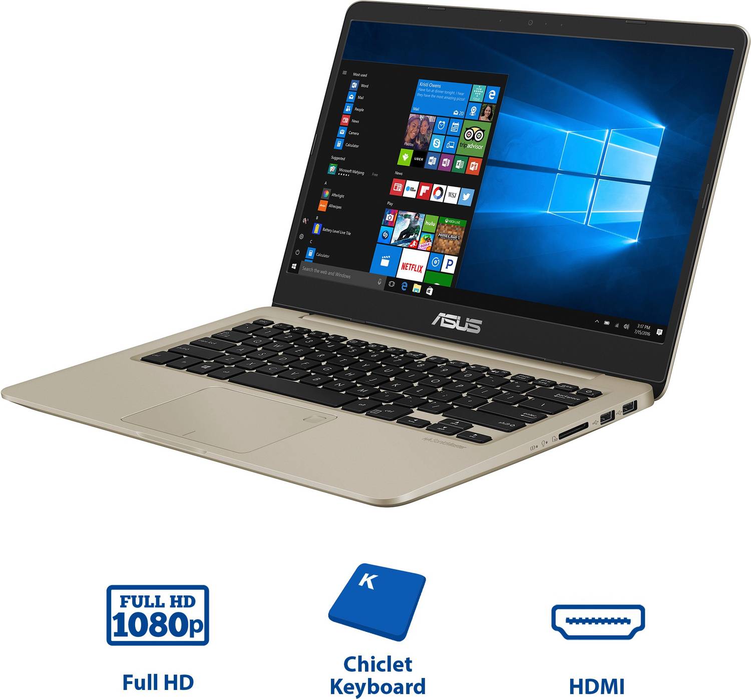 ASUS VivoBook S14 Intel Core i3 8th Gen 8130U - (8 GB/1 TB HDD/256