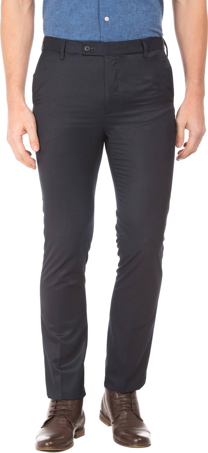 ARROW Auto Flex Tapered Men Blue Trousers