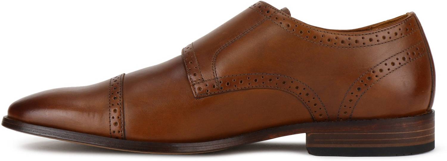 10 Bostonian Nantasket Monk Strap Dress Shoes Brown Boston Double Monk Shoes in Maroon Leather for Men - Eviternity main image 2