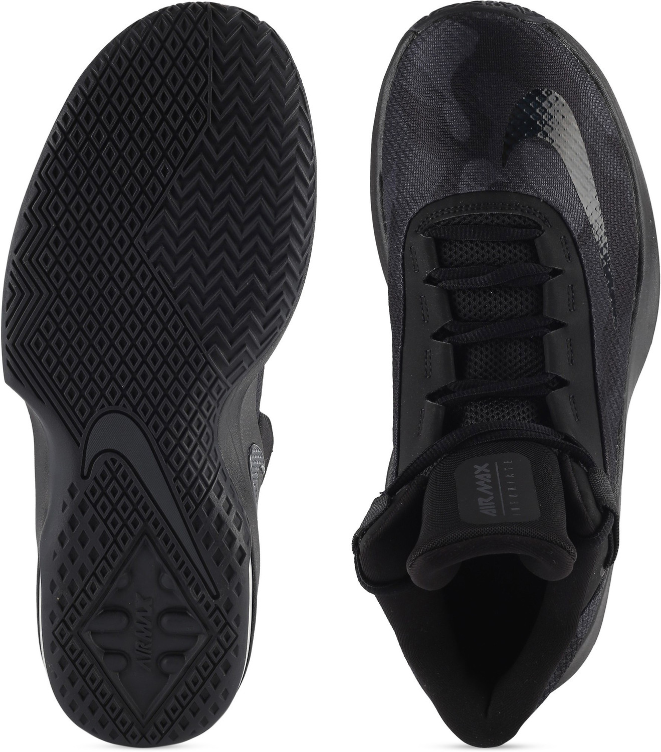 nike air max infuriate 2 mid black red