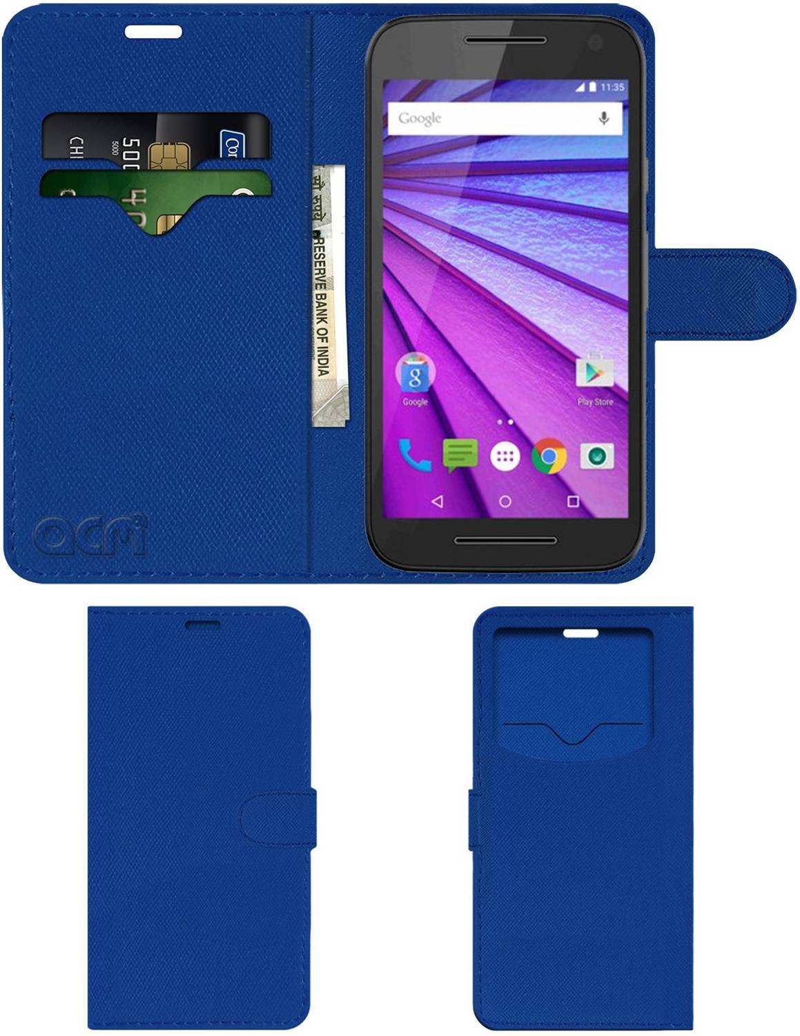 ACM Flip Cover for Motorola Moto G 3rd Gen G3