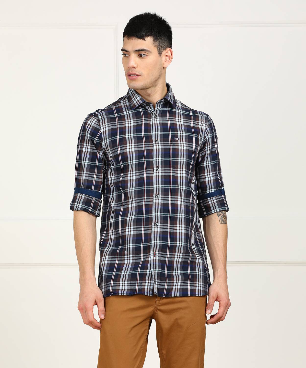 Arrow Sport Men Checkered Casual Multicolor Shirt