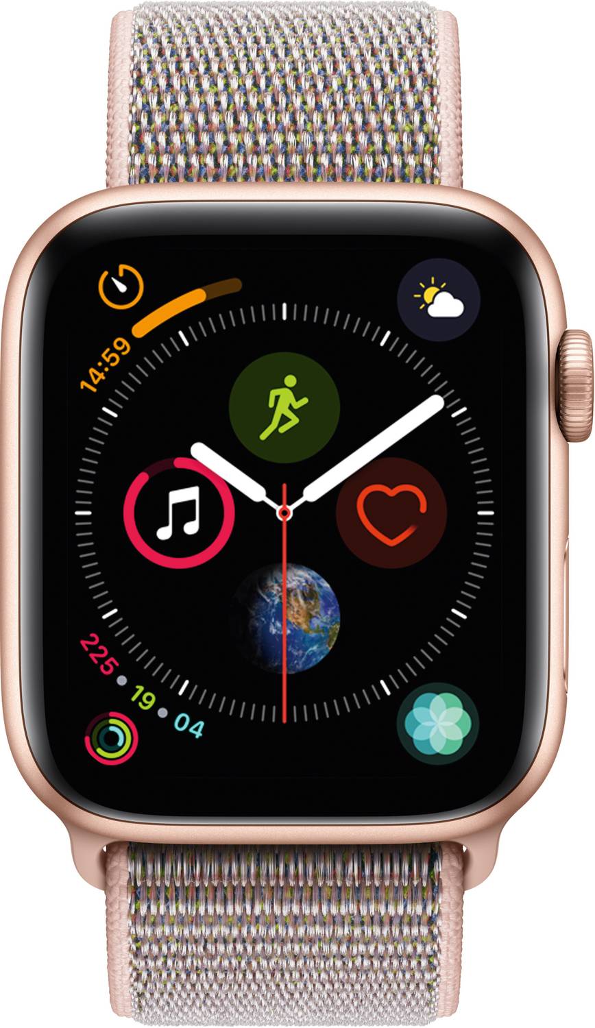 Apple Watch Series 4 GPS + Cellular, (Pink Strap, Regular)