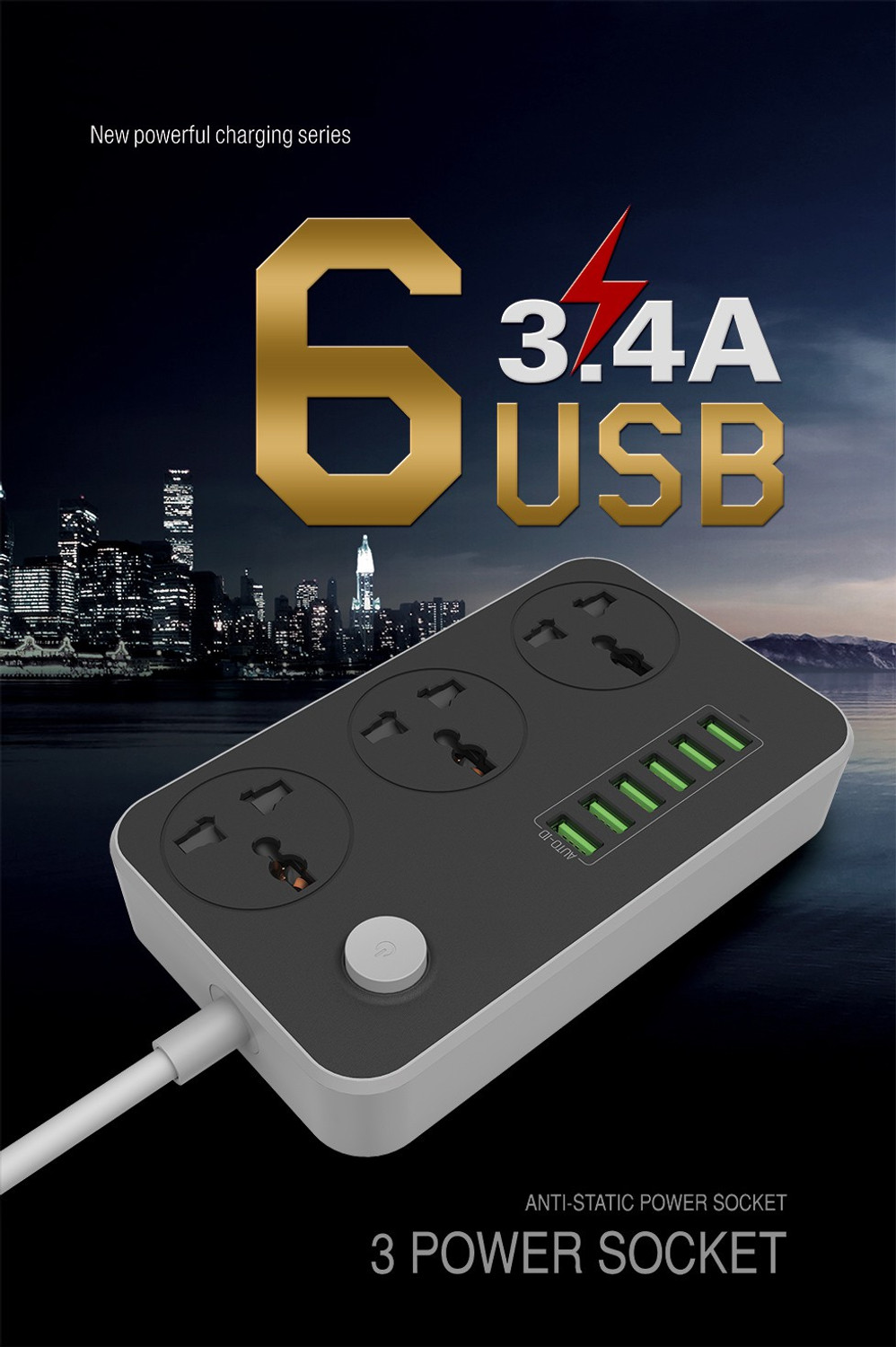 Image of IMPRO 3 Socket 6 USB 3 Socket Extension Boards