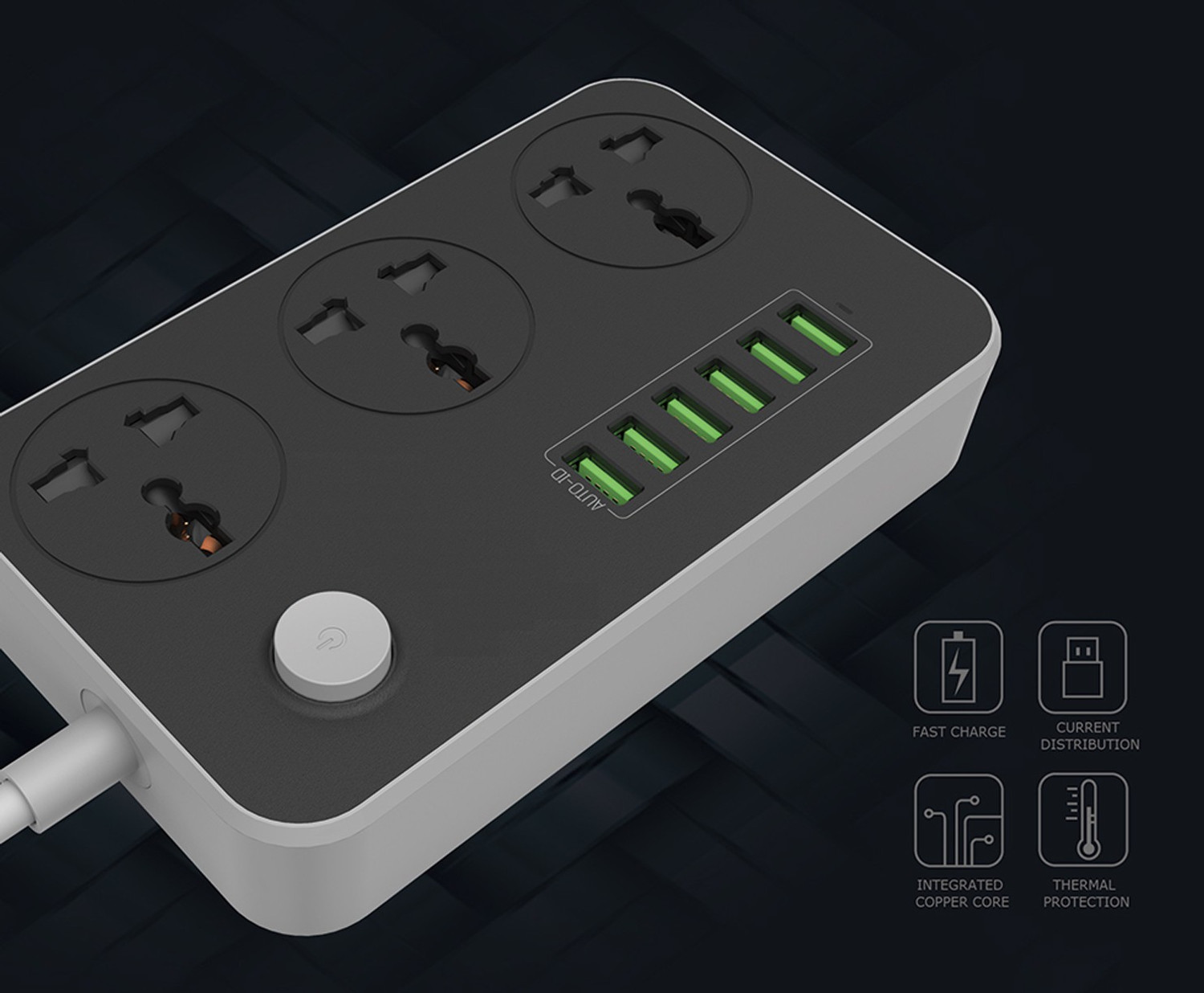 Image of IMPRO 3 Socket 6 USB 3 Socket Extension Boards