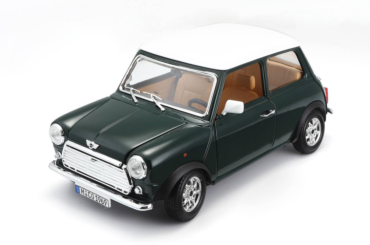 1/18 ミニクーパー Mini Cooper 1969 ダイキャスト製ブラーゴ Bburago Die-Cast 1: 18 Scale Mini Cooper (1969) (Black) : Amazon