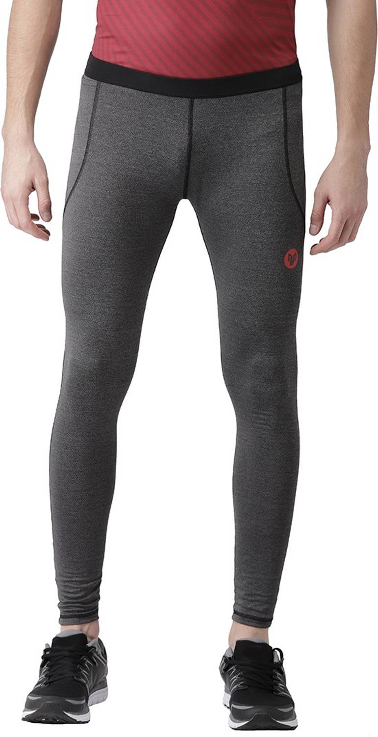 2GO Solid Men Grey Tights