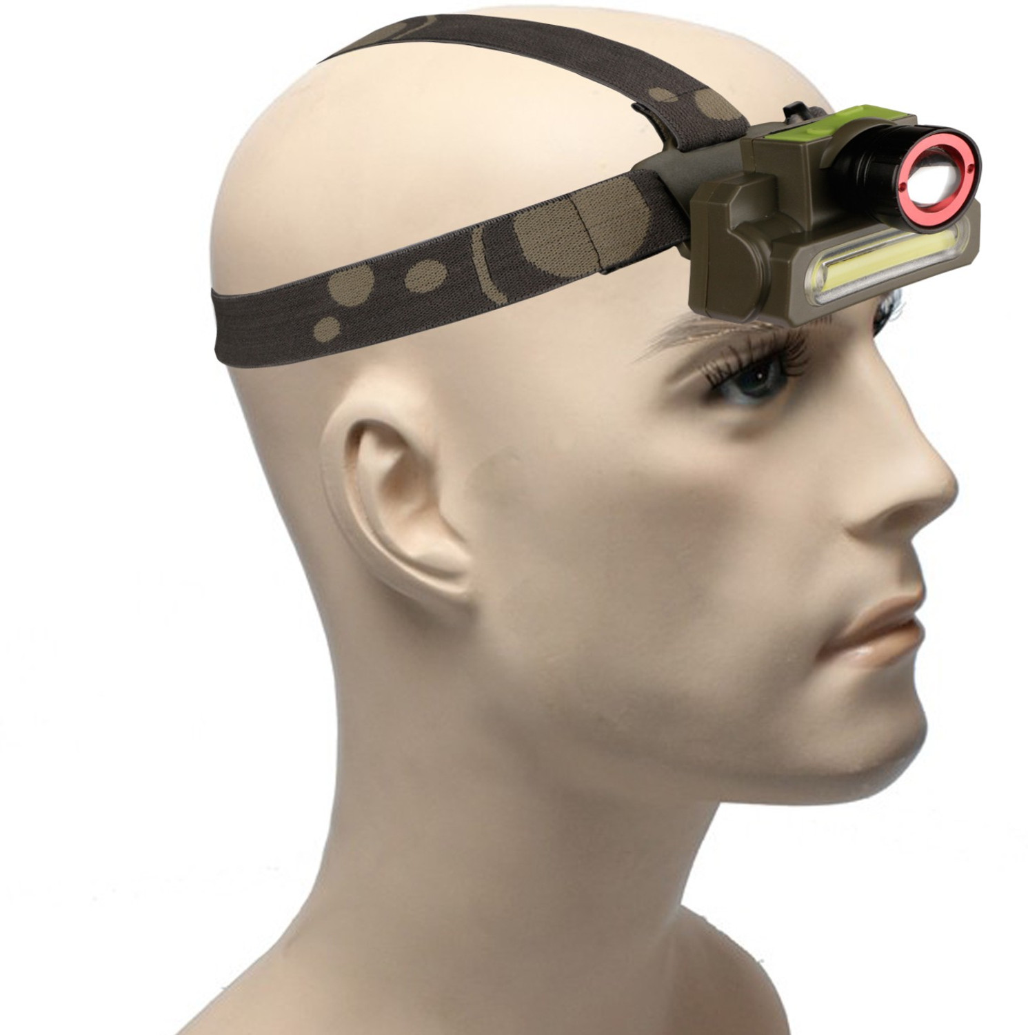Image of DOCOSS Bright Zoomable LED Headlamp (military)