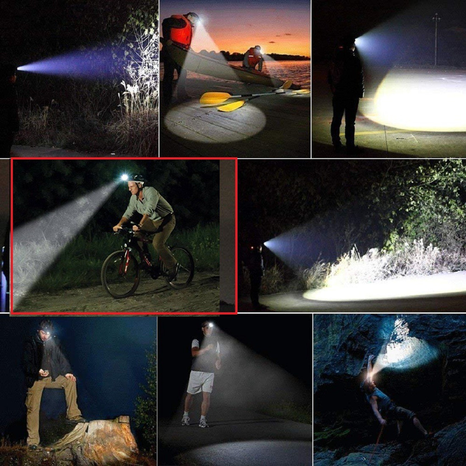 Image of DOCOSS Bright Zoomable LED Headlamp (military)