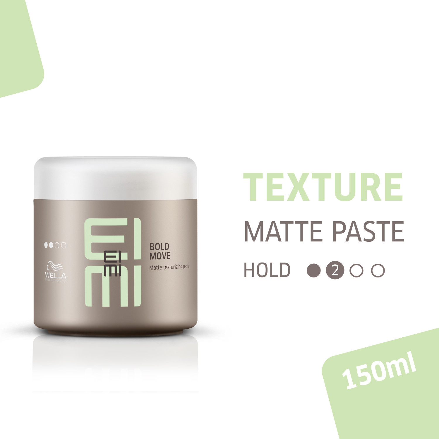 Image of Wella Professionals EIMI Bold Move Matte Texturizing Paste, Light Hold Hair Styling Cream Hair Styler (150 ml)