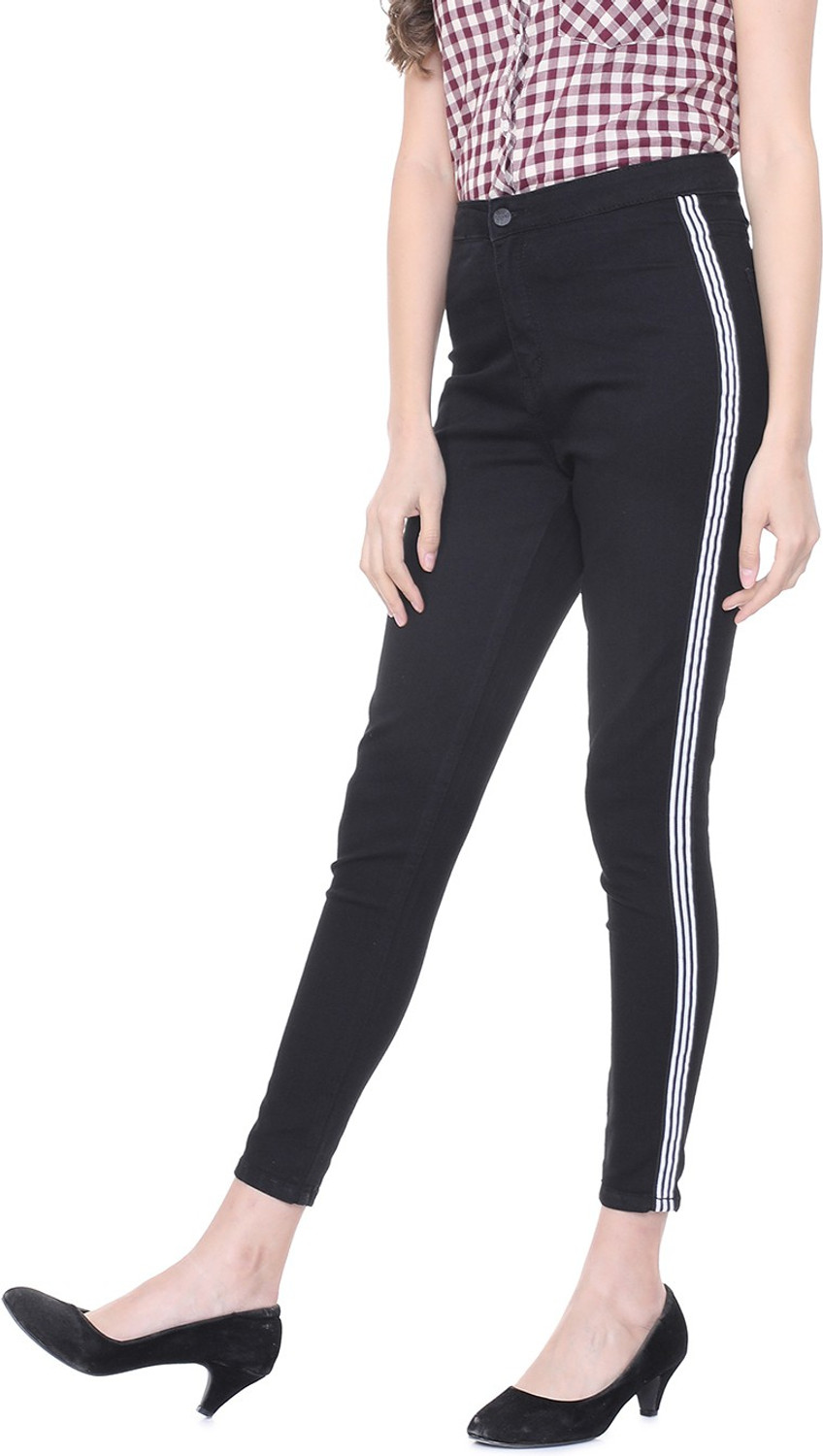Image of PEOPLE Slim Women Black Jeans