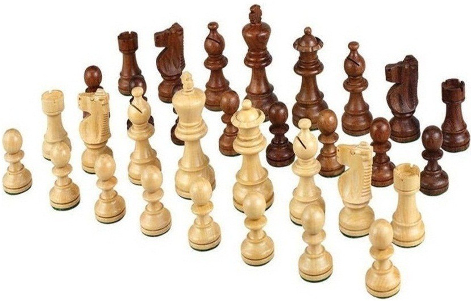 Image of SPORTSHOLIC Medium Size Wooden Chess Coins For All Chess Boards Board Game Accessories