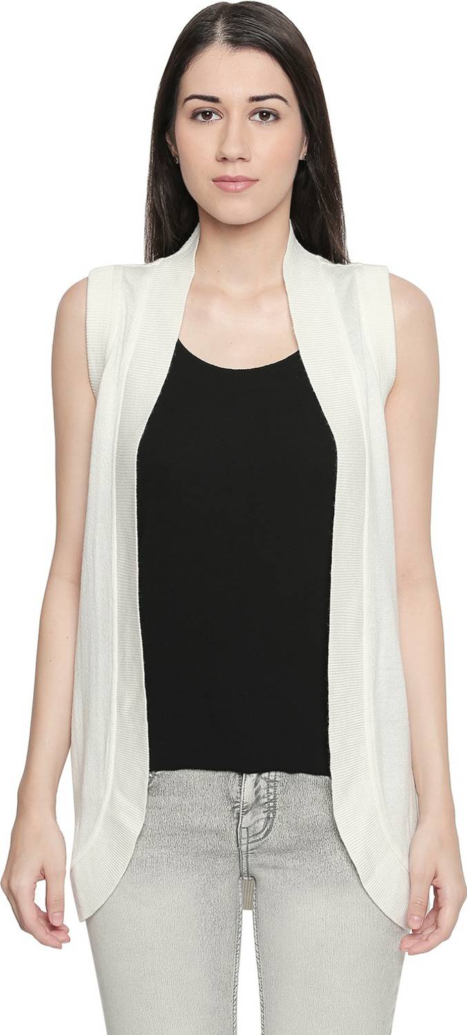 Akkriti by Pantaloons Women No Closure Self Design Cardigan
