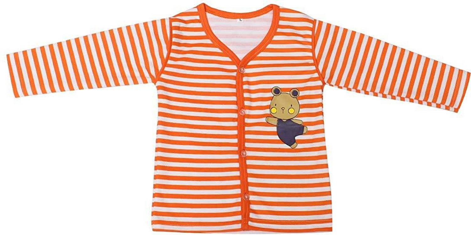 babeezworld Boys & Girls Striped Cotton Blend Regular T Shirt