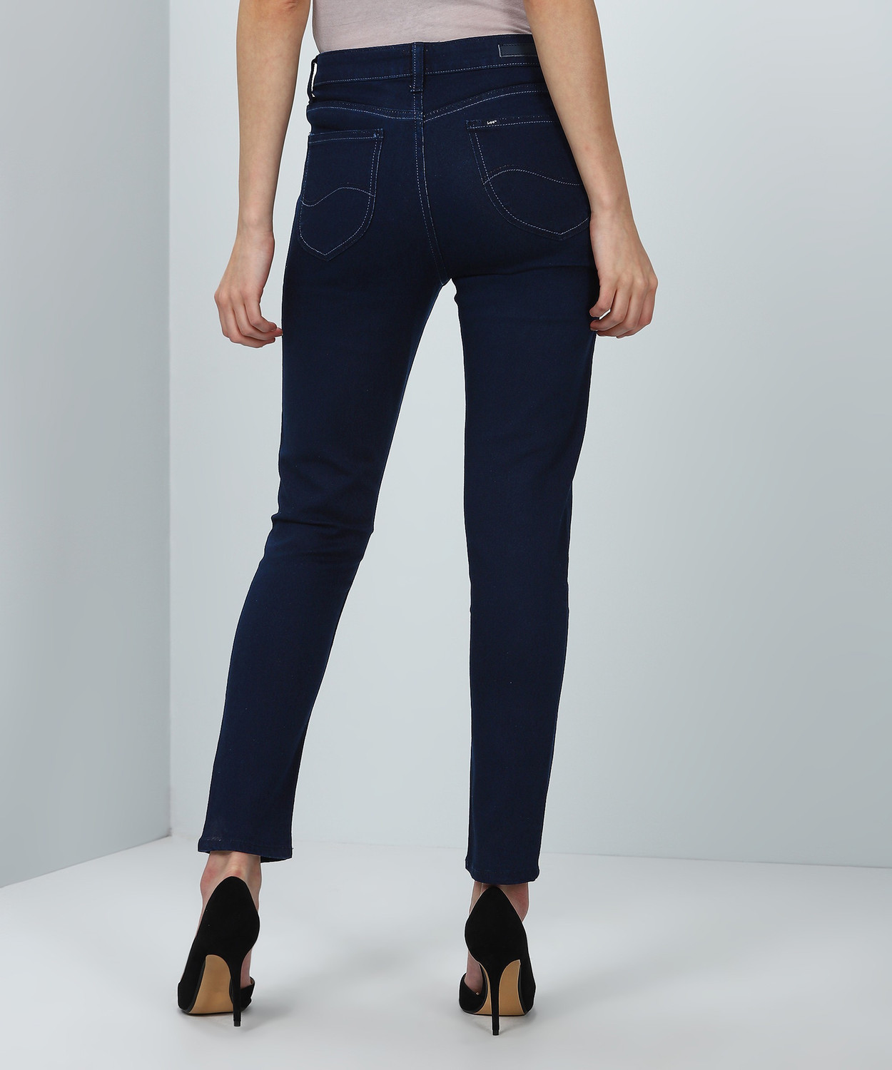 Image of LEE Slim Women Dark Blue Jeans