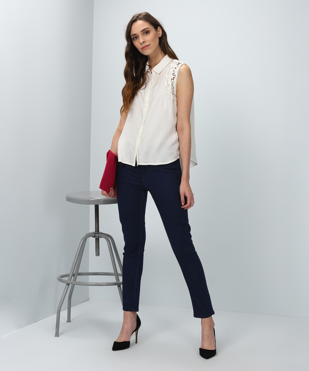 Image of LEE Slim Women Dark Blue Jeans