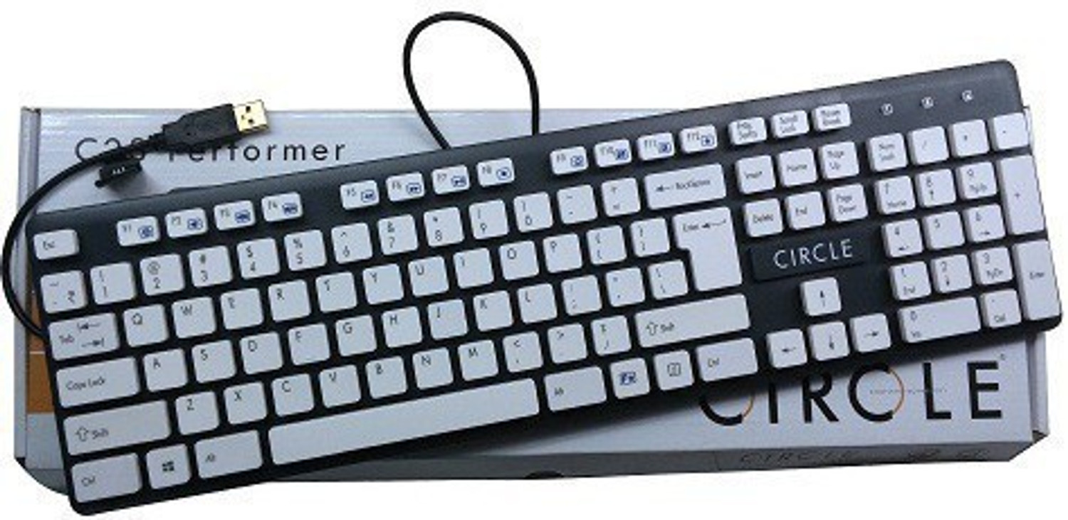 Image of Circle C23 PERFORMER Wired USB Standard Laptop Keyboard Compatible with Desktop, Laptop, Mac